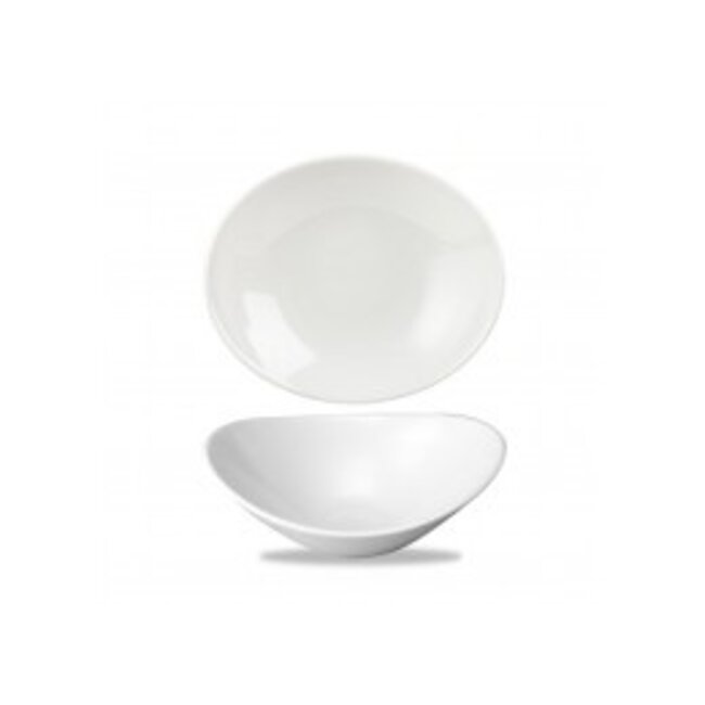 Churchill Servies Horeca Kwaliteit White Orbit Oval Bowl 20cm 12/box