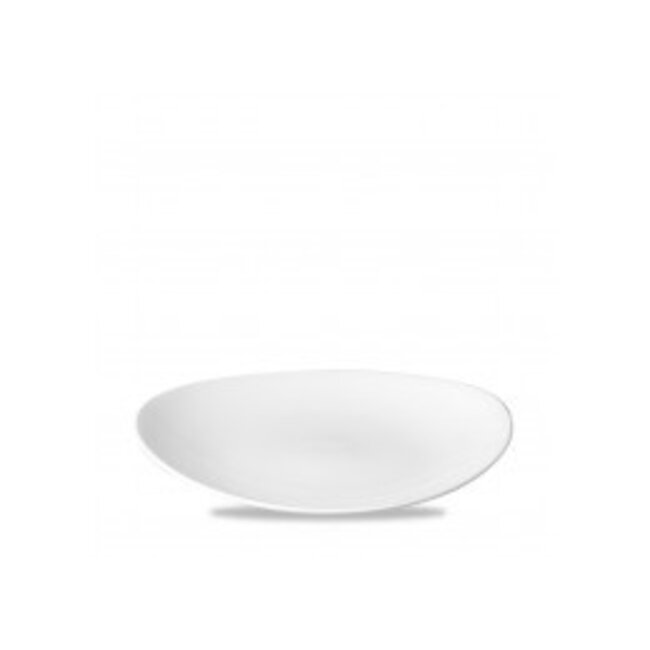Churchill Servies Horeca Kwaliteit White Orbit Oval Coupe Plate 25cm 12/box