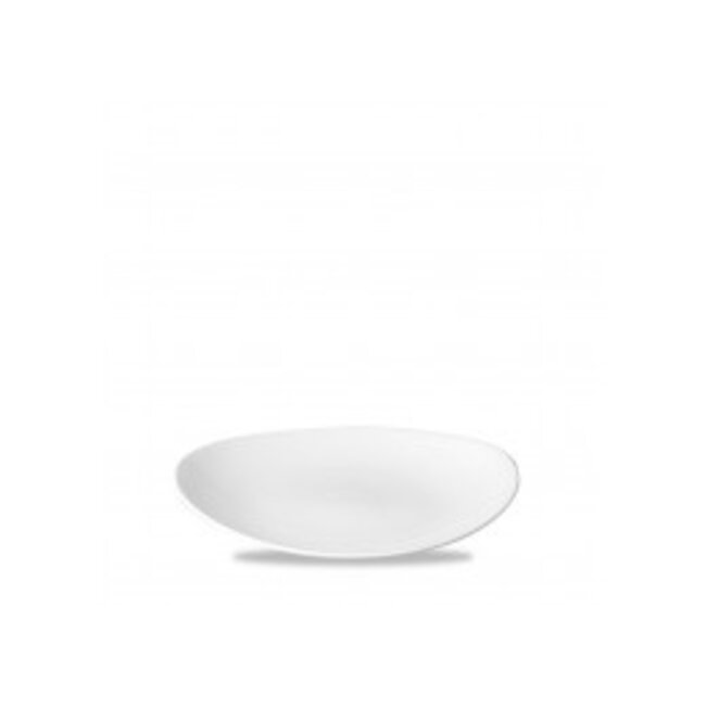 Churchill Servies Horeca Kwaliteit White Orbit Oval Coupe Plate 20cm 12/box