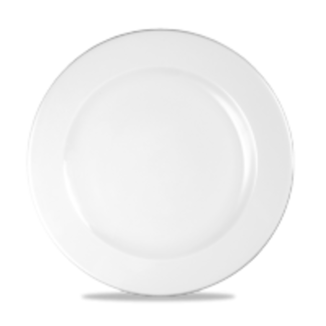 Churchill Servies Horeca Kwaliteit DISCONTINUED White Profile Footed Plate 10 1/4" 12/box