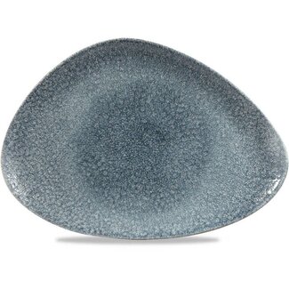Churchill Servies Horeca Kwaliteit Raku Topaz Blue Triangle Chefs Bord 35.5x24cm Churchill Servies Horeca Kwaliteit Raku Topaz Blue Triangle Chefs Bord 35.5x24cm