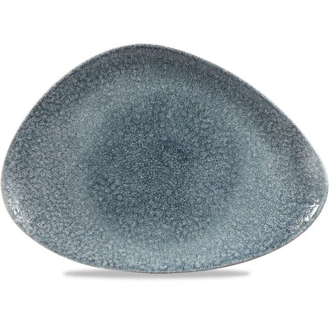 Churchill Servies Horeca Kwaliteit Raku Topaz Blue Triangle Chefs Plate 35.6 x 25cm 6/box