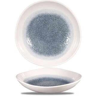 Churchill Servies Horeca Kwaliteit Raku Topaz Blue Round Trace Bowl 26.4cm