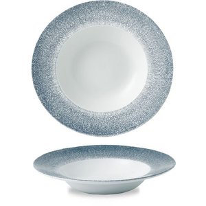 Churchill Servies Horeca Kwaliteit Raku Topaz Blue Profile Wide Rim Bowl Large 27.69cm