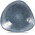 Churchill Raku Topaz Blue Triangle Shallow Bowl 27.2x26.7cm