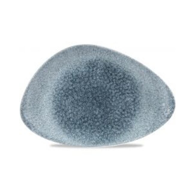 Churchill Servies Horeca Kwaliteit Raku Topaz Blue Triangle Chefs Plate 30.4 x 20.5cm 6/box