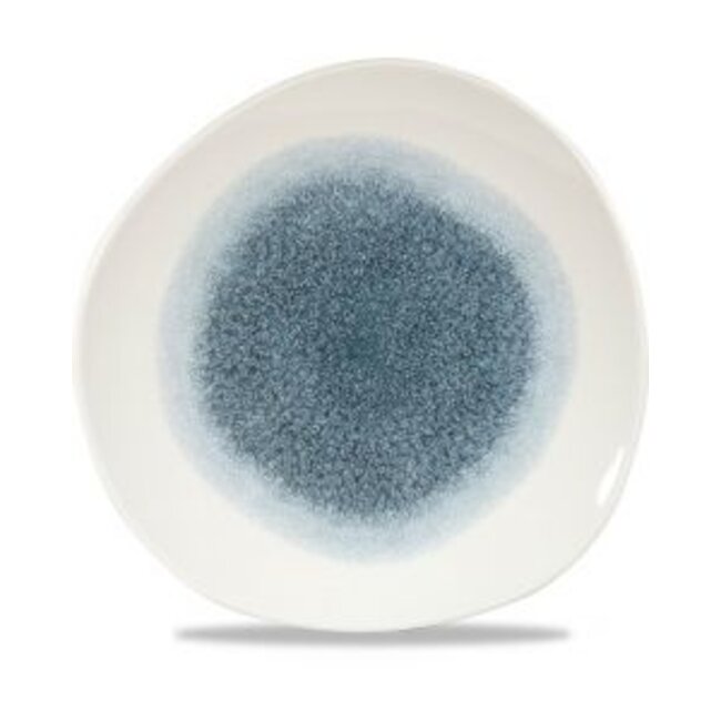 Churchill Servies Horeca Kwaliteit Raku Topaz Blue Round Trace Plate 28.6cm 12/box