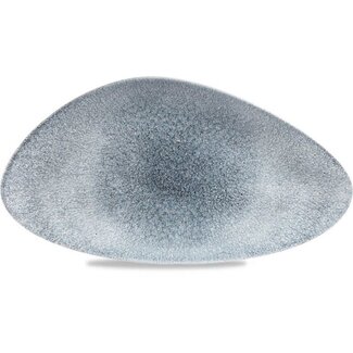 Churchill Servies Horeca Kwaliteit Raku Topaz Blue Triangle Chefs Bord 35.5x18.8cm