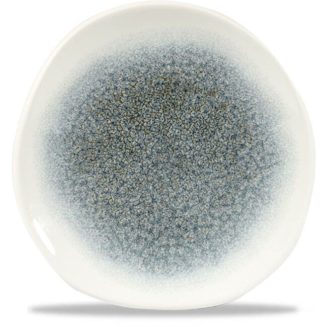 Churchill Servies Horeca Kwaliteit Raku Topaz Blue Round Trace Plate 18.6cm 12/box