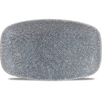 Churchill Servies Horeca Kwaliteit Raku Topaz Blue Oblong Chefs Bord 20 x 12.1cm