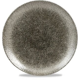 Churchill Servies Horeca Kwaliteit Raku Quartz Black Evolve Coupe Bord 21.7cm