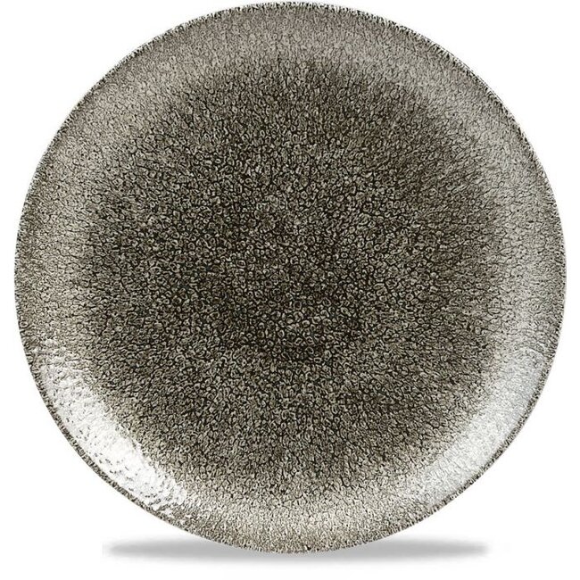 Churchill Servies Horeca Kwaliteit Raku Quartz Black Evolve Coupe Plate 26cm 12/box