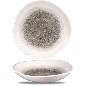 Churchill Servies Horeca Kwaliteit Raku Quartz Black Round Trace Bowl 26.4cm