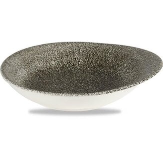 Churchill Servies Horeca Kwaliteit Raku Quartz Black Round Round Dish 16.1x14.5cm