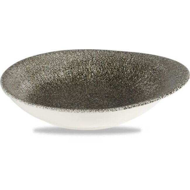 Churchill Servies Horeca Kwaliteit Raku Quartz Black Round Round Dish 16 x 14.5cm 12/box