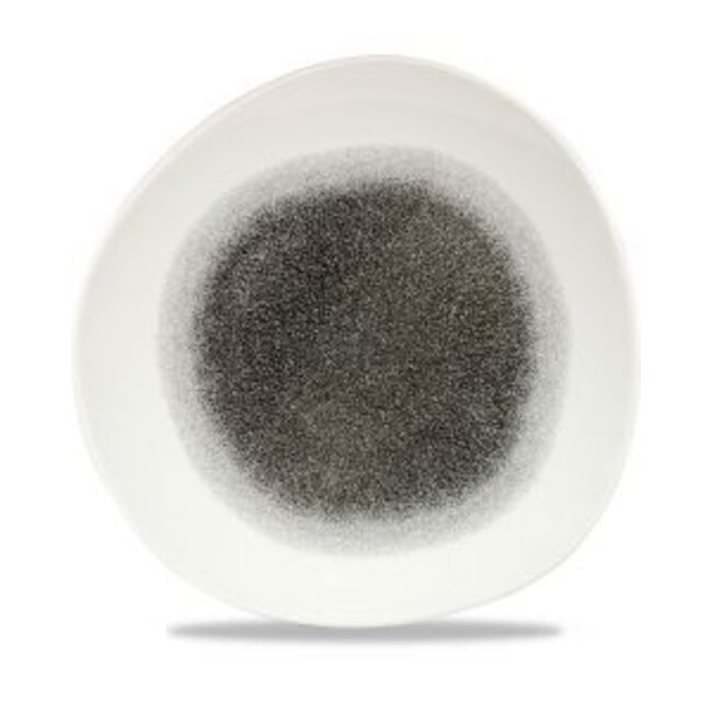 Churchill Servies Horeca Kwaliteit Raku Quartz Black Round Trace Plate 28.6cm 12/box