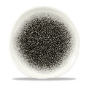 Churchill Raku Quartz Black Round Trace Bord 18.6cm