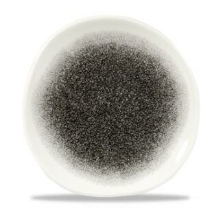 Churchill Servies Horeca Kwaliteit Raku Quartz Black Round Trace Bord 18.6cm