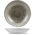 Churchill Servies Horeca Kwaliteit Raku Quartz Black Evolve Coupe Bowl 24.8cm