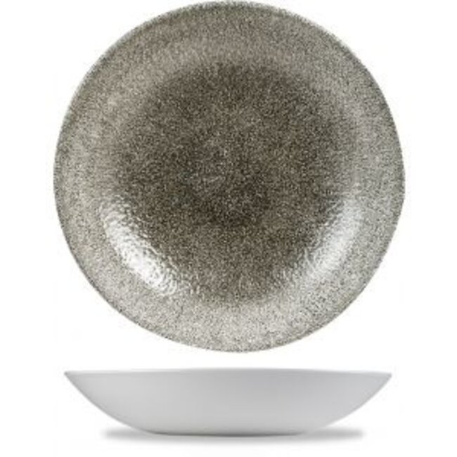 Churchill Servies Horeca Kwaliteit Raku Quartz Black Evolve Coupe Bowl 25cm 12/box