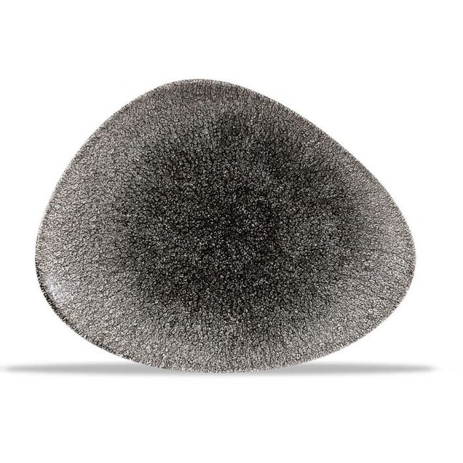 Churchill Servies Horeca Kwaliteit Raku Quartz Black Chefs Plate 26.5 x 20.5cm 12/box