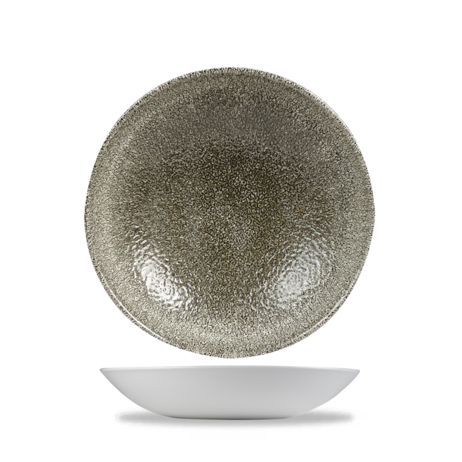 Churchill Servies Horeca Kwaliteit Raku Quartz Black Evolve Coupe Bowl 18cm 12/box