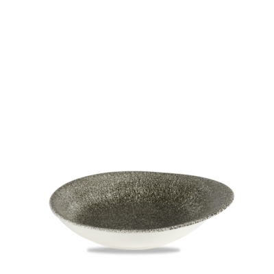 Churchill Servies Horeca Kwaliteit Raku Quartz Black Round Round Dish 18.5x16.6cm