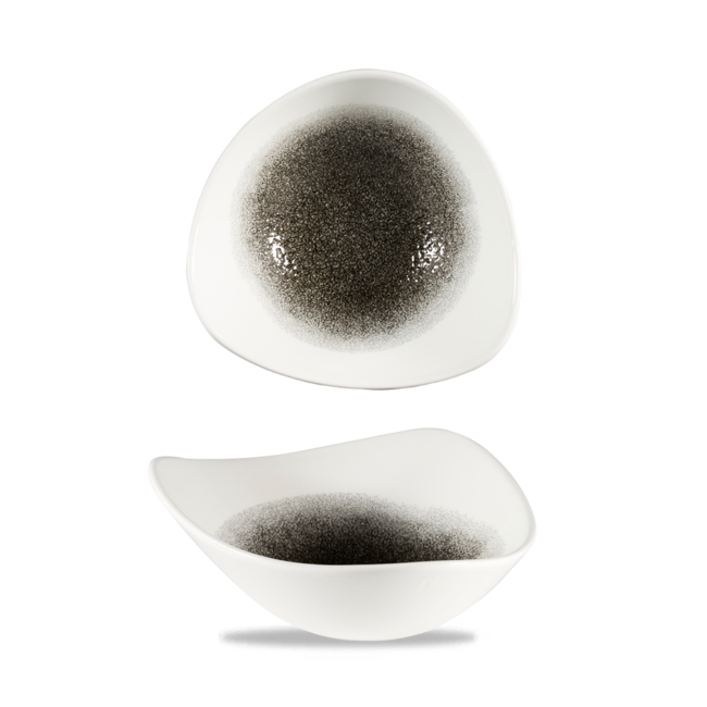 Churchill Servies Horeca Kwaliteit Raku Quartz Black Lotus Bowl 18cm 12/box