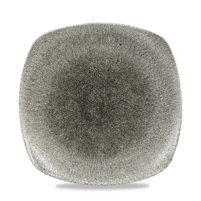 Churchill Servies Horeca Kwaliteit Raku Quartz Black X Squared Square Plate 25cm 12/box