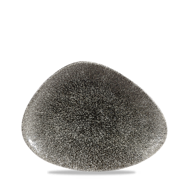 Churchill Servies Horeca Kwaliteit Raku Quartz Black Triangle Chefs Plate 20 x 15cm 12/box