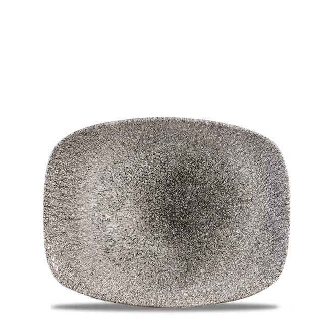 Churchill Servies Horeca Kwaliteit Raku Quartz Black Chefs Oblong Plate 26.1 x 20.2cm 12/box