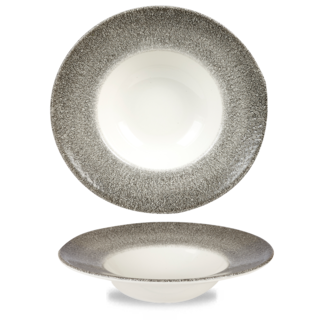Churchill Servies Horeca Kwaliteit Raku Quartz Black Profile Wide Rim Bowl Large 27.69cm