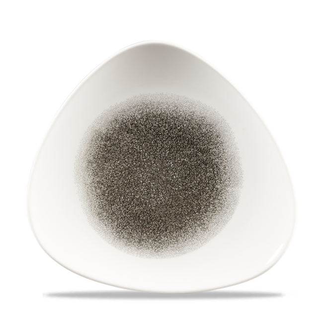 Churchill Servies Horeca Kwaliteit Raku Quartz Black Lotus Plate 23cm 12/box