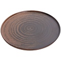 Porland Porland | Ethos Lykke Brown Bord Opstaande Rand 27cm