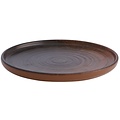 Porland Porland | Ethos Lykke Brown Bord Opstaande Rand 18cm