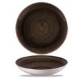 Churchill Stonecast Patina Iron Black Evolve Coupe Bowl 24.8cm