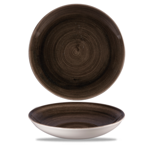 Churchill Servies Horeca Kwaliteit Stonecast Patina Iron Black Evolve Coupe Bowl 24.8cm