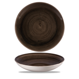Churchill Servies Horeca Kwaliteit Stonecast Patina Iron Black Evolve Coupe Bowl 24.8cm Churchill Servies Horeca Kwaliteit Stonecast Patina Iron Black Evolve Coupe Bowl 24.8cm