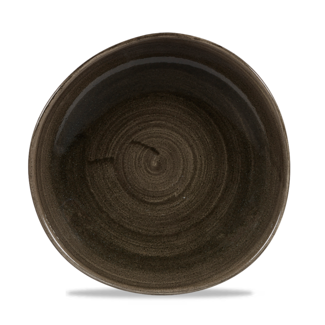 Churchill Servies Horeca Kwaliteit Stonecast Patina Iron Black Round Trace Plate 28.6cm 12/box