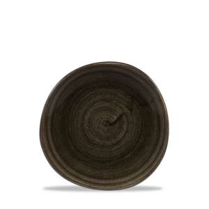 Churchill Servies Horeca Kwaliteit Stonecast Patina Iron Black Round Trace Bord 18.6cm