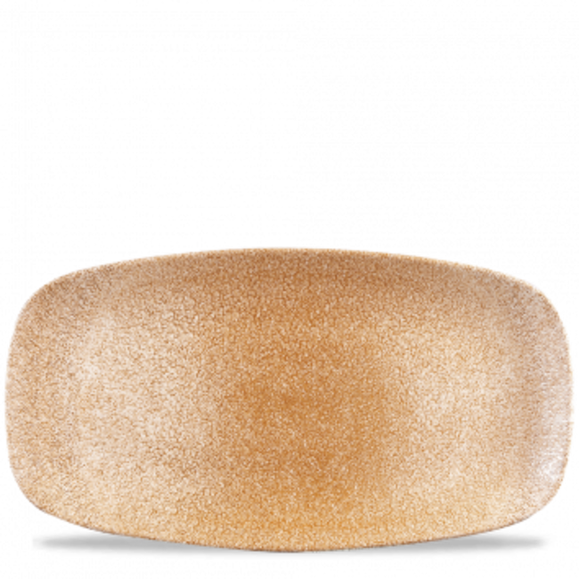 Churchill Servies Horeca Kwaliteit Raku Garnet Orange Chefs Oblong Plate 35.5x18.9cm 6/box