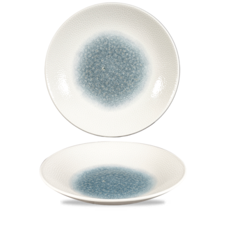 Churchill Servies Horeca Kwaliteit Raku Topaz Blue Isla Deep Coupe Bord 27cm