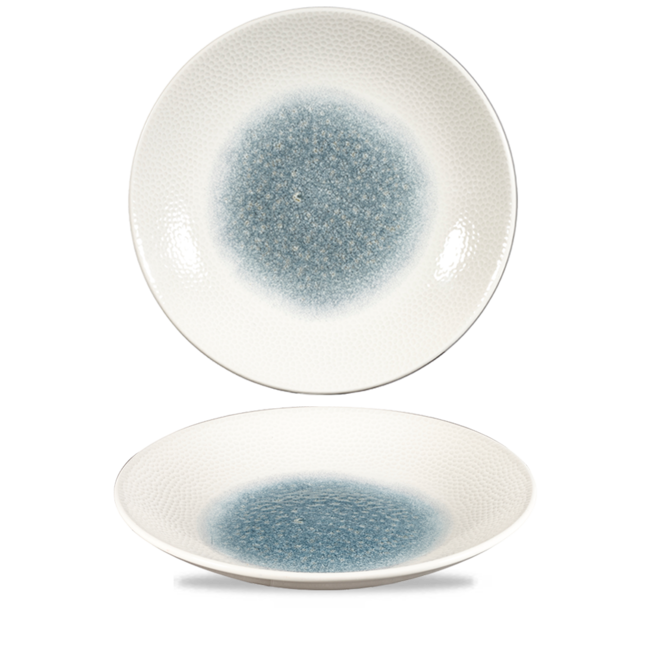 Churchill Servies Horeca Kwaliteit Raku Topaz Blue Isla Deep Coupe Plate 8.1cm H3.7cm 12/box