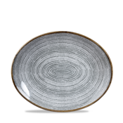 Churchill Servies Horeca Kwaliteit Studio Prints Stone Grey Orbit Oval Coupe Bord 27cm