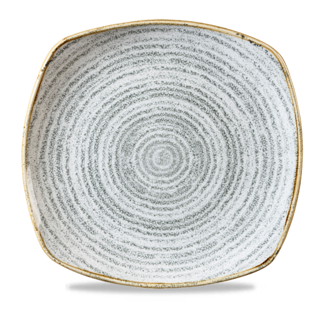 Churchill Servies Horeca Kwaliteit Studio Prints Stone Grey X Squared Square Plate 25cm 12/box