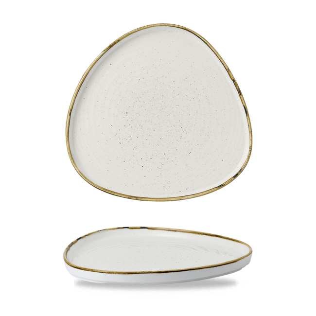 Churchill Servies Horeca Kwaliteit Stonecast Barley White Triangle Walled Chefs Bord 26cm