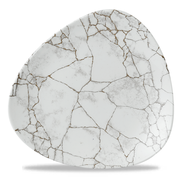 Churchill Servies Horeca Kwaliteit Studio Prints Kintsugi Agate Grey Lotus Plate 25cm 12/box