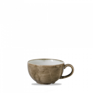 Churchill Servies Horeca Kwaliteit Stonecast Patina Antique Taupe Cappuccino Cup 34cl