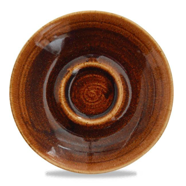Churchill Servies Horeca Kwaliteit Monochrome Vintage Copper Cappuccino Saucer 15.6cm