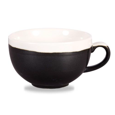 Churchill Servies Horeca Kwaliteit Monochrome Ony Black Cappuccino Cup 34cl